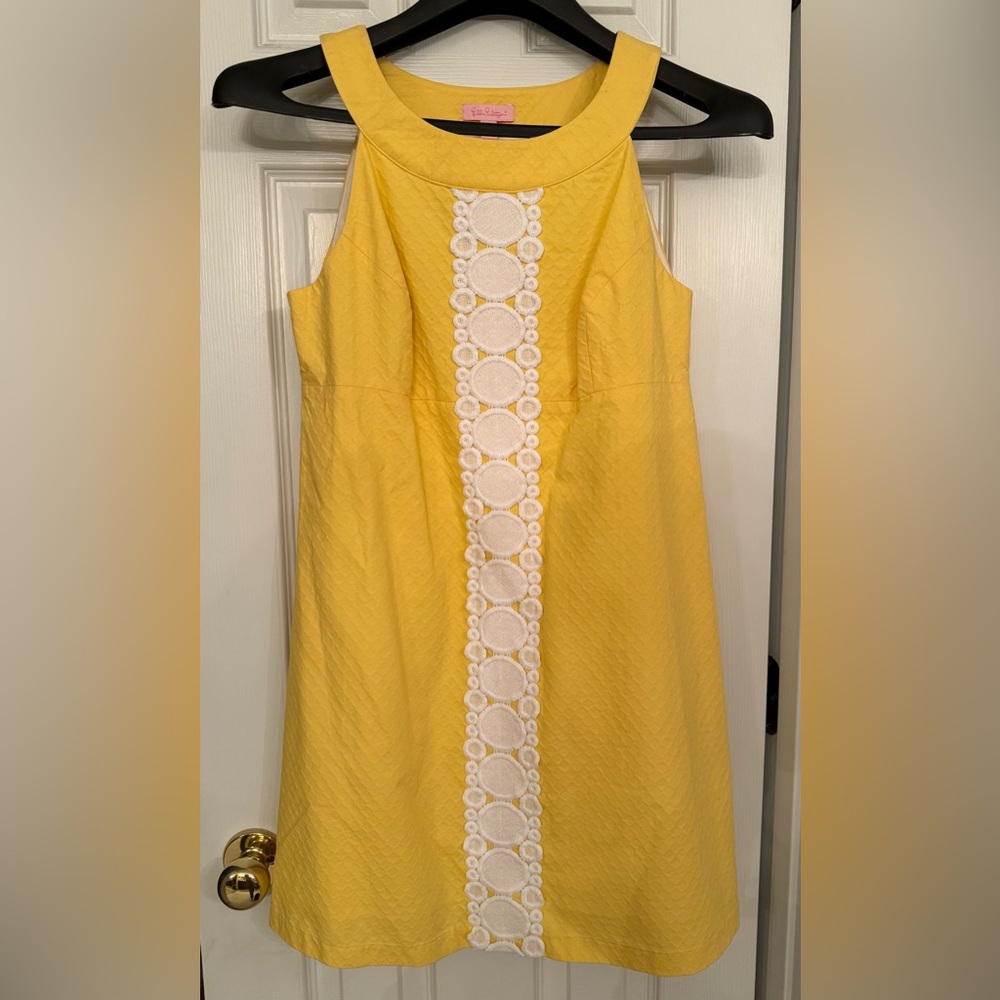 NWT Lilly Pulitzer Sunglow Yellow Jacqueline Shift Dress